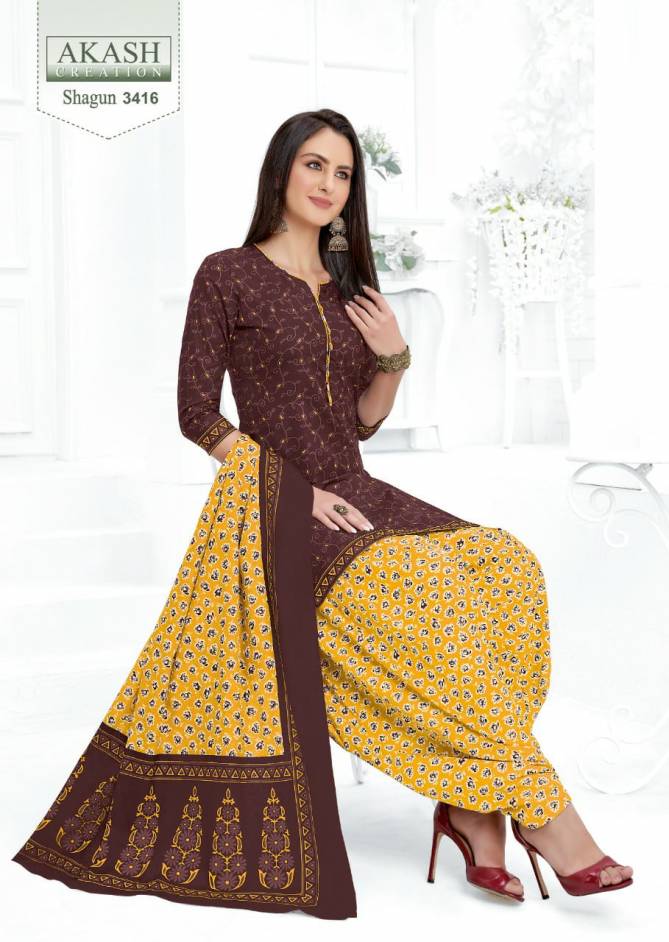 Akash Shagun 34 Cotton Casual Daily Wear Cotton Dress Material Collection